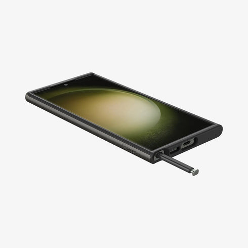 ACS05626 - Galaxy S23 Ultra Case Neo Hybrid in black showing the back